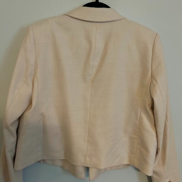 Ann Taylor Cropped Cream Blazer - Picture 4 of 4